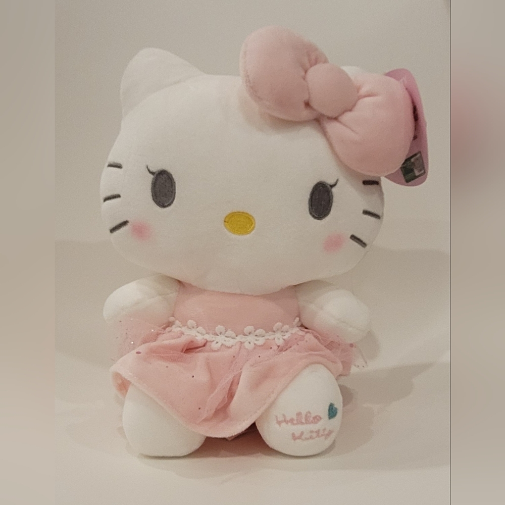 Hello Kitty pink dress plush